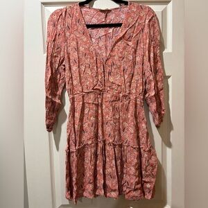 Altard State Floral Dress Long Sleeve